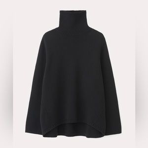 Wool cashmere turtleneck sweater